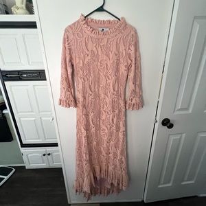 Dainty Jewells Blush Pink High Low Dress